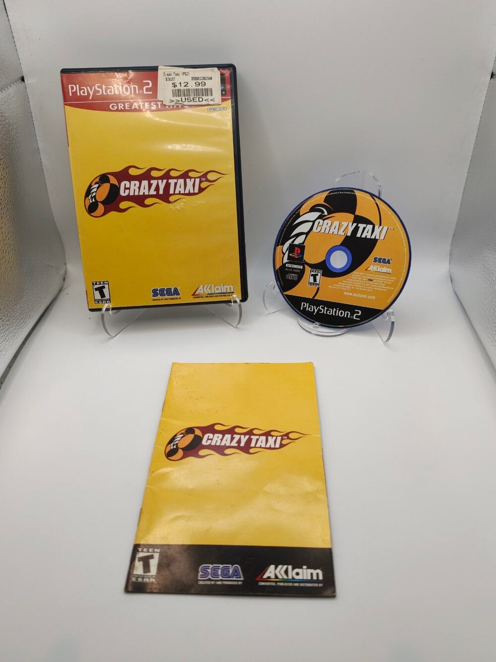 Crazy Taxi PS2 Greatest Hits CIB Complete Manual